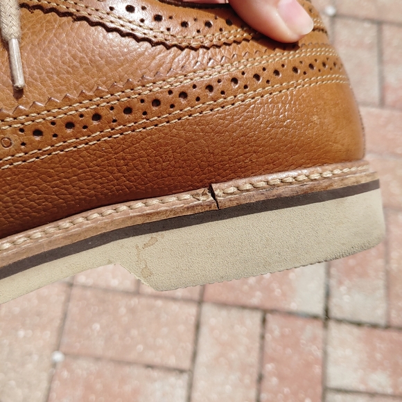 1901 Nordstrom Kyle Longwing Leather Brogues Sz 8M - Picture 5 of 13